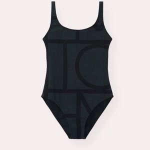 Authentic Toteme Monogram One-Piece Swimsuit